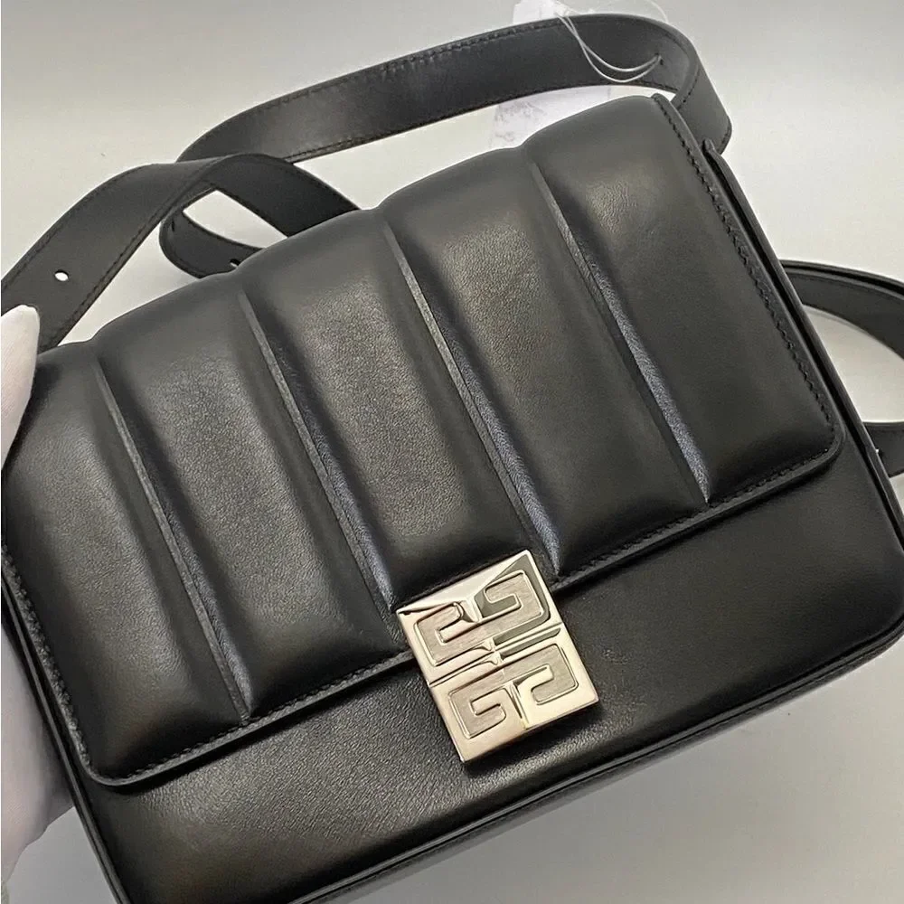 Givenchy Medium 4G Quilted Crossbody Bag in Lambskin Leather